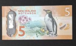 Yeni Zelanda 5 Dolar ÇİL POLİMER KAĞIT PARA
