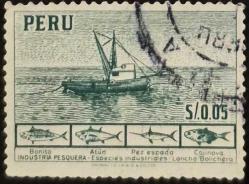 +++ PERU BALIKÇILIK ve BALIKLAR        1951    - DAMGALI