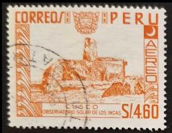 +++ PERU GÜNEŞ GÖZLEMEVİ - CUSCO     1966 - DAMGALI