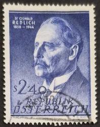 +++ AVUSTURYA TARİHÇİ OSWALD REDLICH DOĞUM 100.YIL        1958    - DAMGALI
