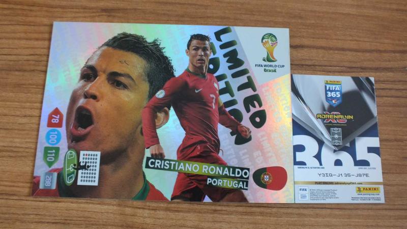 メッシ　C・ロナウド　panini 2014 BRASIL worldcup 2014 Panini World Cup Brazil Cristiano Ronaldo Limited edition XXL
