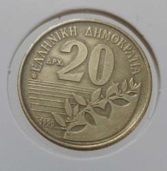YUNANİSTAN 1990 20 DRAHMİ ORİJİNAL MADENİ PARASI YYY2UU1 NADİR