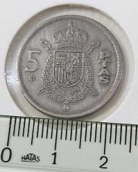 İSPANYA 1975 5 PESETAS ORİJİNAL MADENİ PARASI PPP2SS1 NADİRDİR