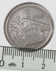 İSPANYA 1957 5 PESETAS ORİJİNAL MADENİ PARASI TT2NN3 NADİRDİR