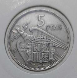 İSPANYA 1957 5 PESETAS ORİJİNAL MADENİ PARASI TT2NN3 NADİRDİR