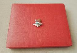 SOVYET DÖNEMİ MACARİSTAN KISZ -KOMÜNİST PARTİ ROZETİ - MADLYA  ( SICAK MİNELİ MODEL ) C3309