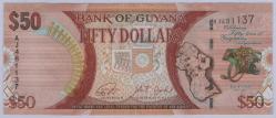 Guyana 2016 Yılı 50 Dolar Bağımsızlığın 50nci Yılı ÇİL