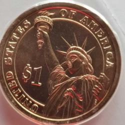 SETTEN ÇIKMA  AMERİKA 2010 D   1 DOLAR  HATRIA Başkanlık 1 $ Bozuk Para - Millard Fillmore (1850-1853)