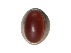 OSMANLI DÖNEMİ TEKKE İŞİ AKİK TAŞLI GÜMÜŞ YÜZÜK