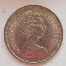 İNGİLTERE 1970   5  PENCE