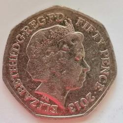 İNGİLTERE 2013  50 PENCE  HATIRA 100. Yıldönümü - Sör Benjamin Britten'in Doğumu