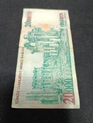 7 EMİSYON DEĞERLİ A SERİSİ SERİ SONU A90 ÇÇT KONDİSYONDA 20000000 LİRA