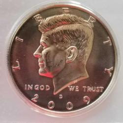 LOT.7 » SETTEN ÇIKMA AMERİKA  2009 D    YARIM DOLAR  50 CENT  HALF DOLAR