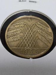 ALMAN İMPARATORLUĞU REICH DÖNEM 1925 BRONZ 10 FENNIG