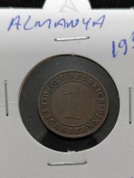 1935 YILI ALMAN İMPARATORLUĞU REICH DÖNEM ÇİL KONDİSYONDA 1 FENNIG