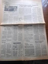 Cumhuriyet Gazetesi - Turkish Newspaper - 12 Eylül 1980 - parlamento bir hükümet feshedildi - silahlı kuvvetler yönetime el koydu - genelkurmay ve Milli Güvenlik konseyi Başkanı Orgeneral Kenan Evren bugün saat 13.00'te Radyo ve televizyondan halka hitap edecek - parlamento üyelerinin dokunulmazlıkları kaldırıldı - teröristlere silah sağlayan bir örgüt ele geçirildi Fotoğrafı - terörün getirdiği yeni yaşam yazan Yalçın Pekşen - dünyada bugün yazan Ali Sirmen - İhsan Sabri'nin eski dosyaları yazan İlhan Selçuk - tarihi yapan kim yazan Melih Cevdet Anday - TÜSİAD üretimdeki yavaşlama kronikleşmiştir - belalı sevgili filminde Burt Reynolds Fotoğrafı - modern eğitim fen dershanesi - radyo ve televizyon programı - Sine Sen mersin'deki silahlı saldırıyı protesto etti - Galatasaray savunma üzerine çalıştı - milli takım baş antrenörü Sabri kiraz - Binicilikte iki bronz kazandık - unutulan Ankara yazan Hıncal Uluç - bombalı pankartlar nedeniyle dün de 5 polis yaralandı - Müşerref Hekimoğlu