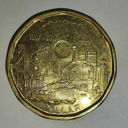 LOT.2 » KANADA  2017   1 DOLAR   HATIRA   Kanada'nın 150nci Yıl Dönümü - Bir Ulusu Birleştirmek