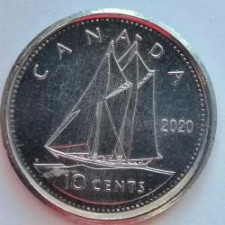 KANADA  2020   10  CENT