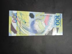 Dünya Kupasına Özel Basılan Rusya 100 Ruble(Çil, polimer) A Serisi