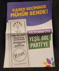 LOT.9 » SİYASİ TARİH. YEŞİL SOL PARTİ SEÇİM BİLDİRİSİ.