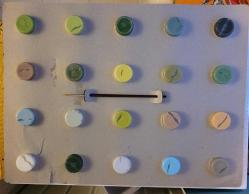 LOT.2 » HİÇ KULLANILMAMIŞ ALMAN MALI BOYA SETİ. FIRÇASI VE BOYANACAK RESİM TAM TAKIM.