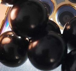 OSMANLI DÖNEMİ OBJEDEN YAPILMA SİYAH RENKLİ MUHTEŞEM SIKMA KEHRİBAR TESPİH GÜMÜŞ PÜSKÜLLÜ 1A1A1R1 ÇOK NADİR