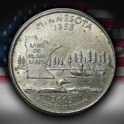 ABD 2005 YILI ¼ Dolar Minnesota ÇİLALTI