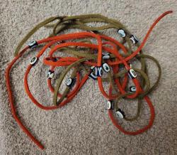 LOT.18 » NAZAR BONCUKLU İKİ ADET KOLYE İPİ.