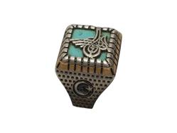 TUĞRA VE AY YILDIZLI GÜMÜŞ YÜZÜK