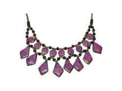 PEMBE AKİK TAŞLI GERDANLIK