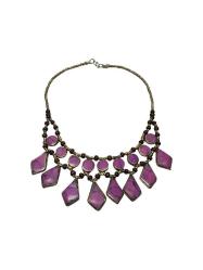 PEMBE AKİK TAŞLI GERDANLIK