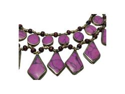 PEMBE AKİK TAŞLI GERDANLIK