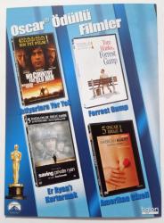 Forrest gump * Er Ryan'ı kurtarmak * İhtiyarlara yer yok * 13. Cuma * Grease * Flashdance * Cumartesi gecesi ateşi * Tropik fırtına ( Açılır kapak ) ~ #..MİNİ BROŞÜR..#