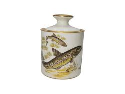 BALIK RESİMLERİYLE SÜSLÜ PORSELEN ŞEKERLİK