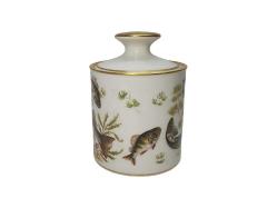 BALIK RESİMLERİYLE SÜSLÜ PORSELEN ŞEKERLİK