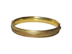 ANTİKA ALTIN KAPLAMA HAÇ DESENLİ BİLEZİK