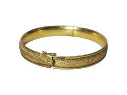 ANTİKA ALTIN KAPLAMA HAÇ DESENLİ BİLEZİK