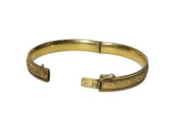 ANTİKA ALTIN KAPLAMA HAÇ DESENLİ BİLEZİK