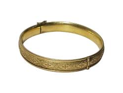 ANTİKA ALTIN KAPLAMA HAÇ DESENLİ BİLEZİK