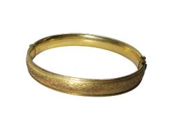 ANTİKA ALTIN KAPLAMA HAÇ DESENLİ BİLEZİK