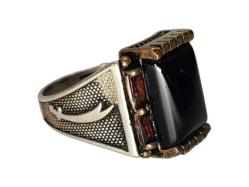 ZÜLFİKAR RESİMLİ SİTRİN TAŞLI GÜMÜŞ YÜZÜK