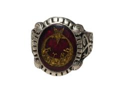 AY YILDIZLI GÜMÜŞ YÜZÜK