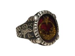 AY YILDIZLI GÜMÜŞ YÜZÜK