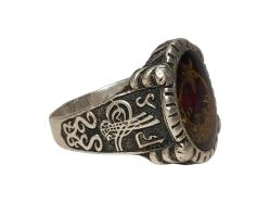 AY YILDIZLI GÜMÜŞ YÜZÜK