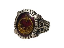 AY YILDIZLI GÜMÜŞ YÜZÜK