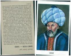 1970-80'ler TürBüyklerinden Baki Portreli Eğitici Kart