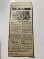 TERCÜMAN GAZETESİ KUPÜRÜ 30 x 13 cm ebatında Tek Yaprak 1980LER - TARİHTEN BUGÜNE İLHAN BARDAKÇI KÖŞE YAZISI -Bardakçı-Hans Dietrich Genscher-Emin Rüştü Bey-Gallup Paşa-İsrail hamamında eski tas-En büyük müttefik kim-Bu bizim belgemizdir-Sedat Sertoglu-İsrail durduruldu