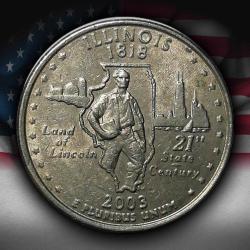 ABD 2003 YILI ¼ Dolar Illinois ÇİLALTI