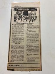 TERCÜMAN GAZETESİ KUPÜRÜ 35 x 13 cm ebatında Tek Yaprak 1980LER - TARİHTEN BUGÜNE İLHAN BARDAKÇI KÖŞE YAZISI -Bardakçı-Henri de Vigny-Laeos-Mustafa Kemal-Şeyh Said-Yooo bu gaflet artık yeter-Ülküden bu güne-Uykudan uyanamayanlar-Ansiklopedik İslam Lügati-Kanlı Hindistan’a giriyor