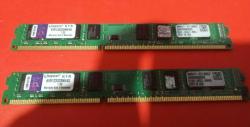 KINGSTON 8 GB (4+4) 1333 Mhz DDR3 PC Masaüstü RAM (Sorunsuz , Kaliteli, İkinci El)